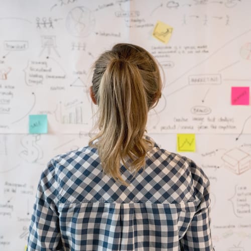 person planning something